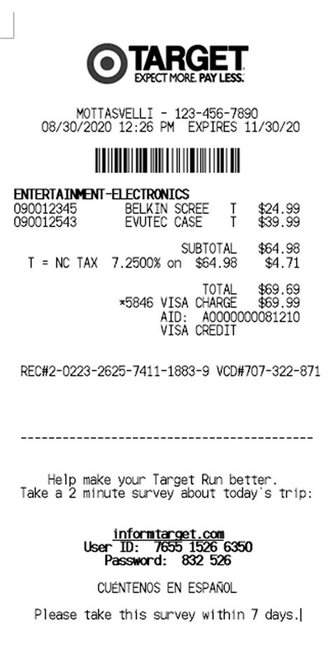 fake receipt template|target receipt generator free.